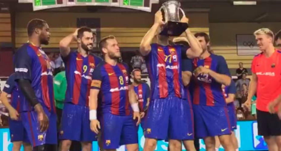 El Barcelona Lassa celebra su vigésimo título de Copa del Rey de balonmano