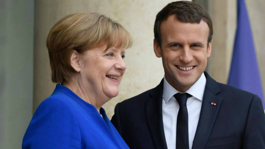 Merkel y Macron en una reunión el pasado mes de julio en París