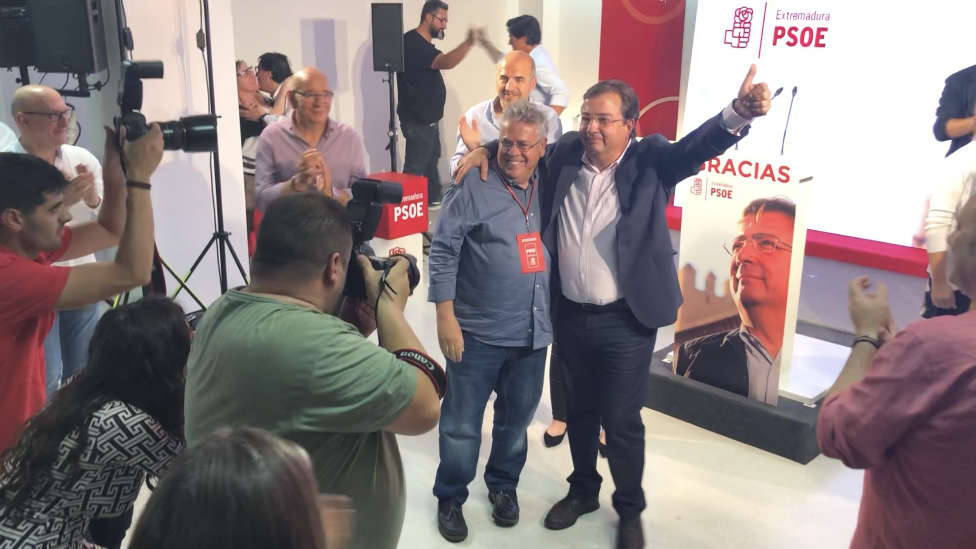 Fernández Vara tras ganar las Elecciones Autonómicas del 26 de mayo de 2019. Foto: COPE