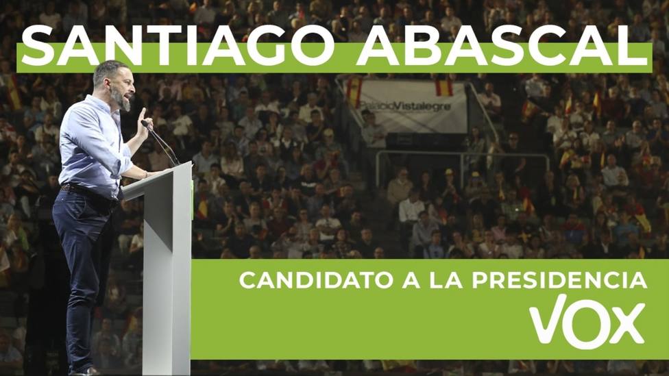 Abascal presenta su candidatura para presidir Vox con 12 miembros y 12 vicesecretarías