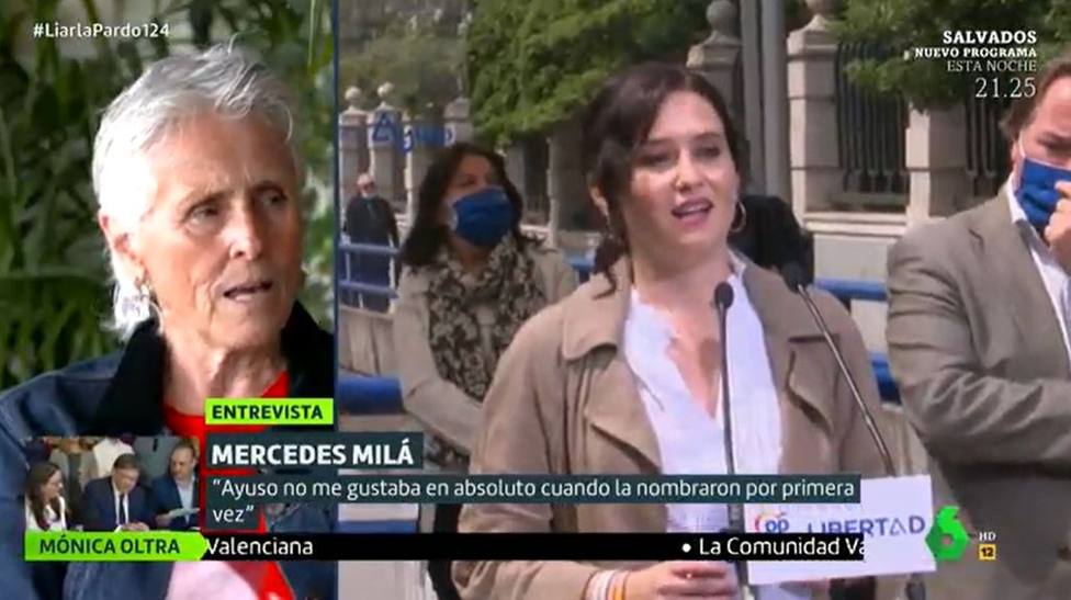 Mercedes Milá cambia su discurso en La Sexta para destacar una decisión tomada por Ayuso: Era posible