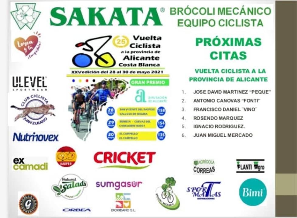 Arranca la Vuelta a Alicante con el Brócoli Ciclista en el pelotón