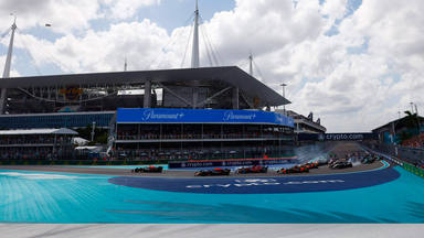 Max Verstappen, al frente de la carrera en el Gran Premio de Miami de Formula 1. CORDONPRESS