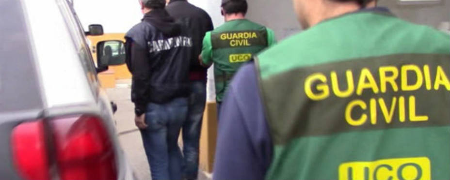 Detención de Carlo Leone. Foto Guardia Civil