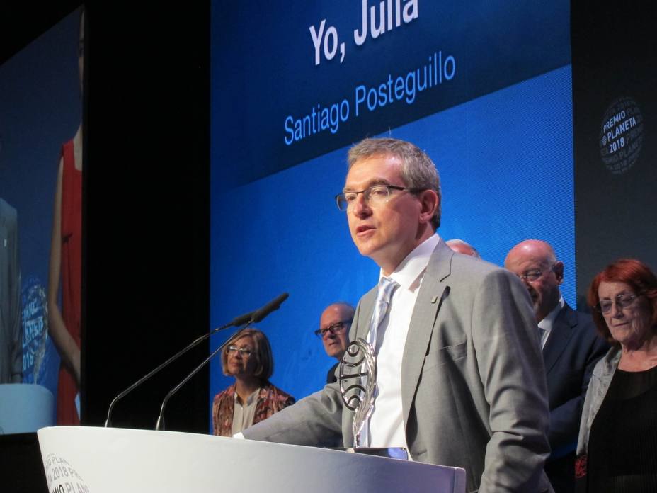 El escritor valenciano Santiago Posteguillo, Premio Planeta 2018 con la novela histórica Yo, Julia