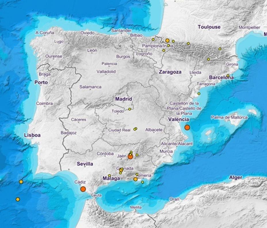 La actividad sísmica en España en la últimas semanas es completamente normal, según el Colegio Oficial de Geólogos