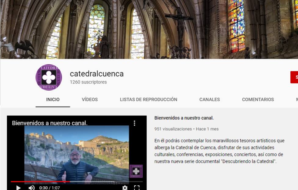 Canal de youtube de la Catedral de Cuenca