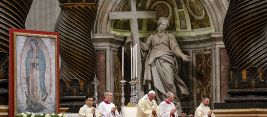 Misa de Guadalupe en Roma. Foto: Reuters