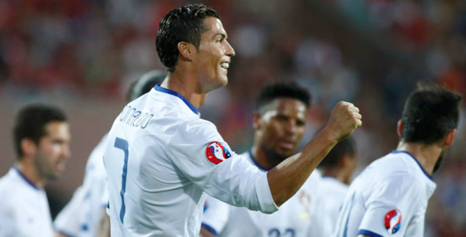 Cristiano Ronaldo celebra uno de sus goles. (Reuters)