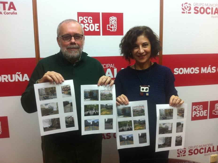 Los socialistas José Nogueira y Silvia Longueira