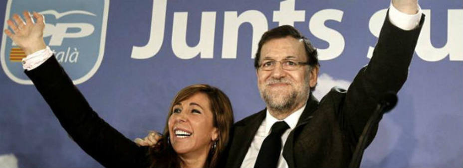 Sánchez Camacho y Mariano Rajoy / Foto: EFE