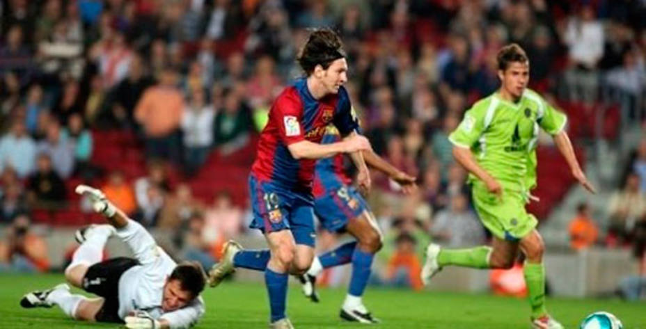 Leo Messi marca al Getafe un gol para la historia