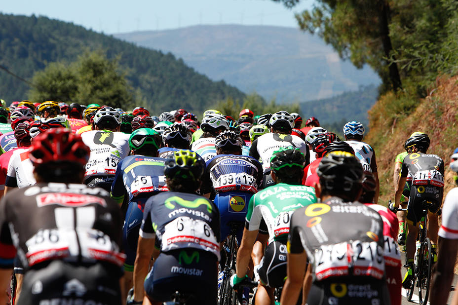 Imagen de ciclistas, durante La Vuelta del año pasado