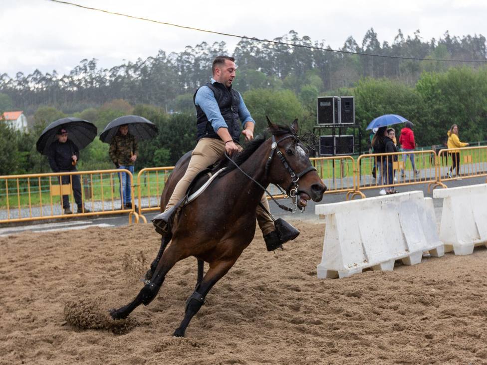 Uno de los jinetes a lomos de su equino en la feria de 2019 - FOTO: César Galdo