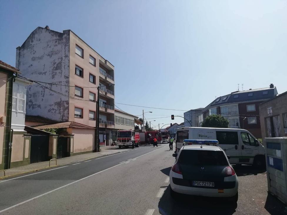 El Ges de Mugardos y los bomberos de Ferrol actuaron en la extinción del incendio