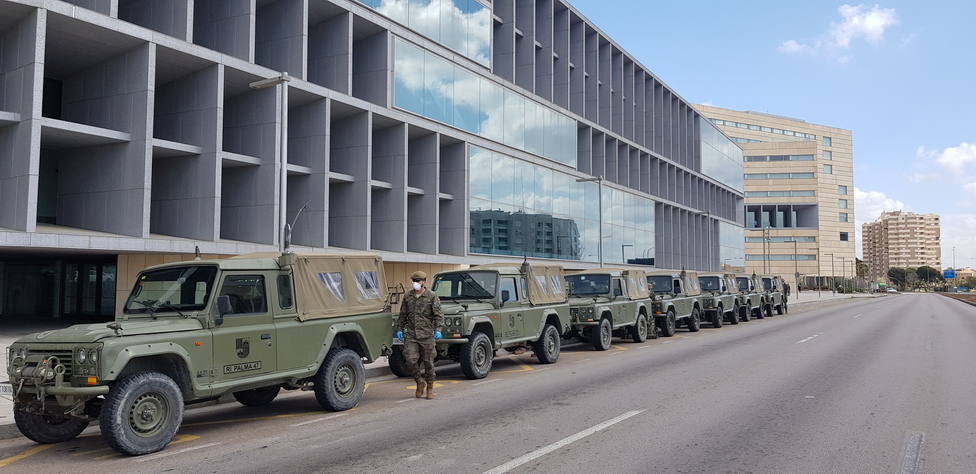 Los militares convierten el Palma Bay en un hotel medicalizado para pacientes con Covid-19