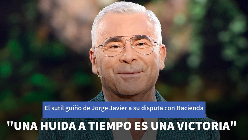 El sutil guiño de Jorge Javier Vázquez a su disputa con Hacienda: Una huida a tiempo es una victoria