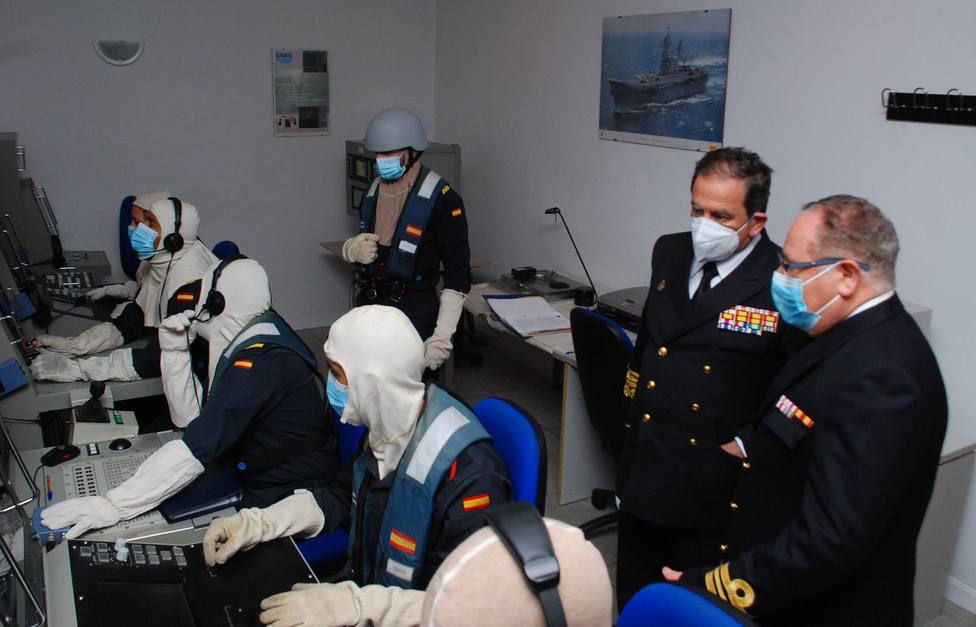 Concluye la visita oficial del almirante de la Flota a las unidades de la Armada en Cartagena