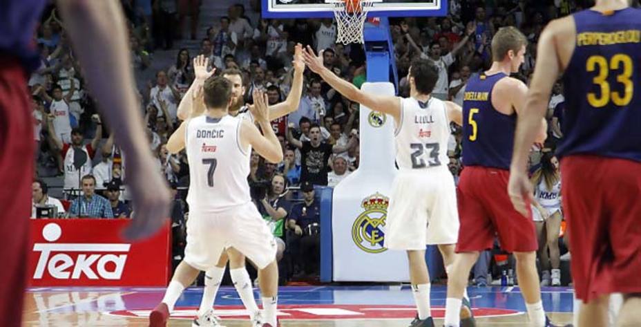 El Real Madrid coloca el 2-1 en la final de la Liga ACB. (FOTO - www.acb.com)