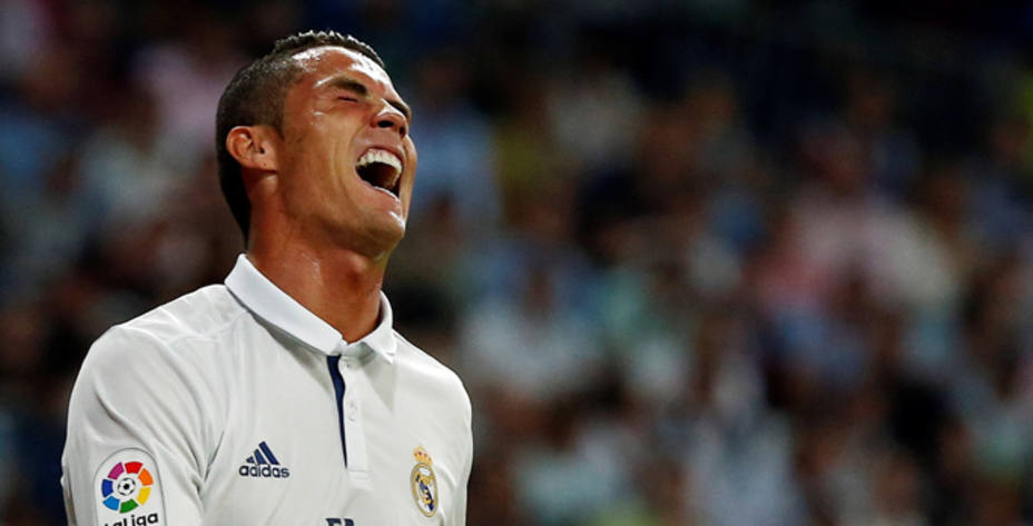 Cristiano se lamenta de una ocasión fallada ante el Villarreal (Reuters)