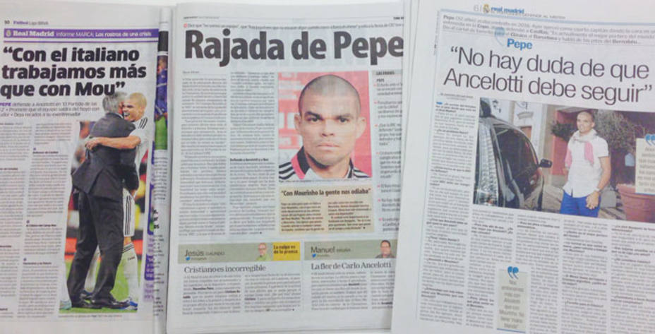 Los medios recogen en sus páginas este jueves la entrevista a Pepe en El Partido de las 12.