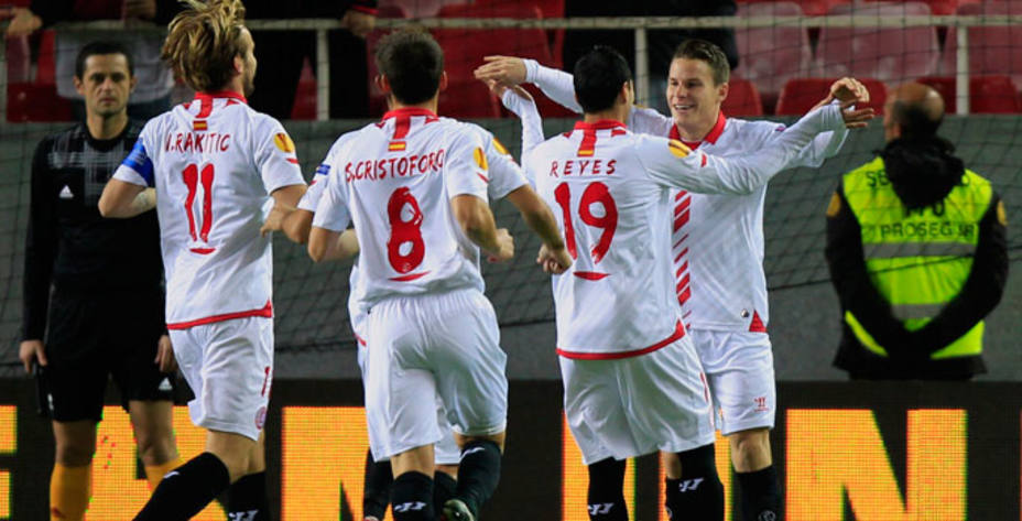 El Sevilla consiguió el pase a dieciseisavos como primero de su grupo.