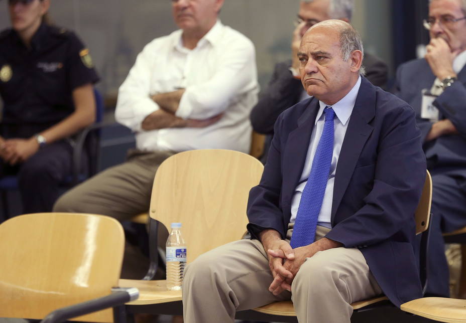 El expresidente de la CEOE y de la patronal madrileña Gerardo Díaz Ferrán, durante el juicio que se celebra en la Audiencia Nacional