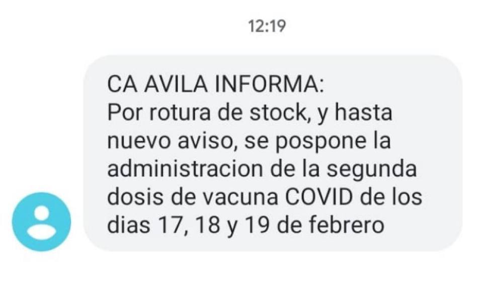 Vacunuación Ávila