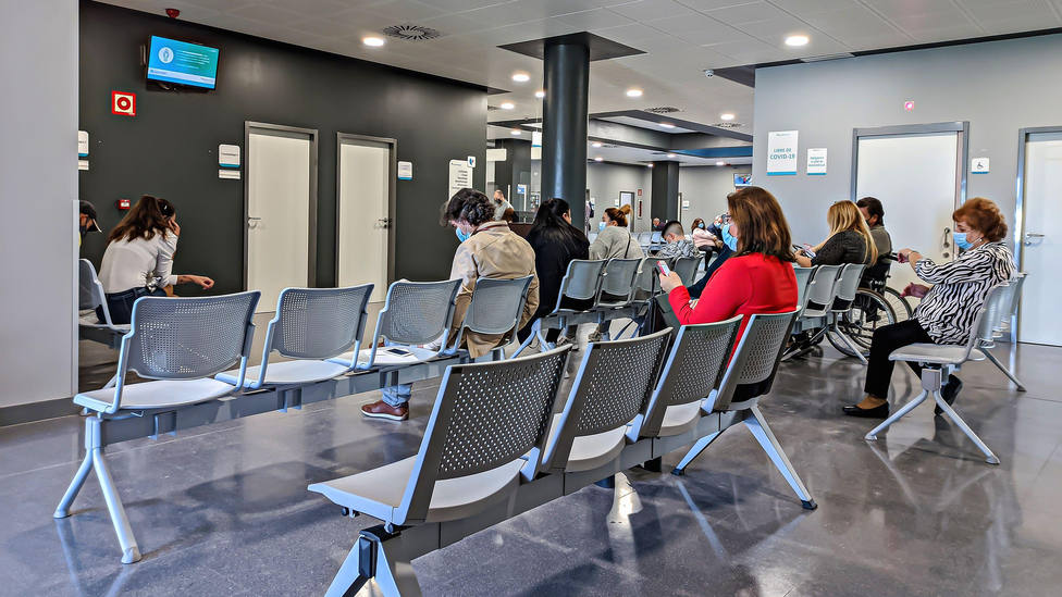Sala de espera en un hospital de España