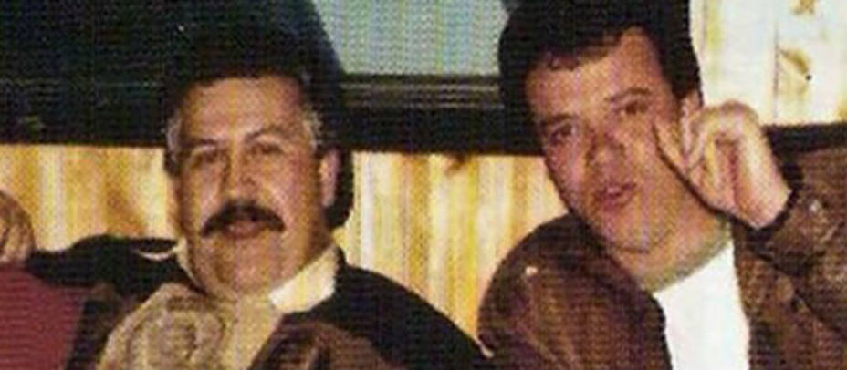 Popeye junto a Pablo Escobar cuando eran los narcos y criminales más buscados de Colombia. Fuente Facebook