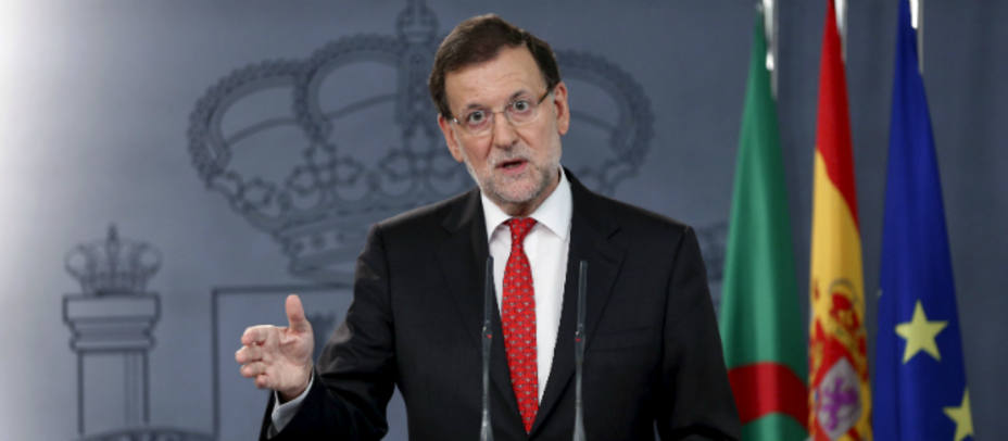 Mariano Rajoy durante su conferencia en Moncloa. Reuters
