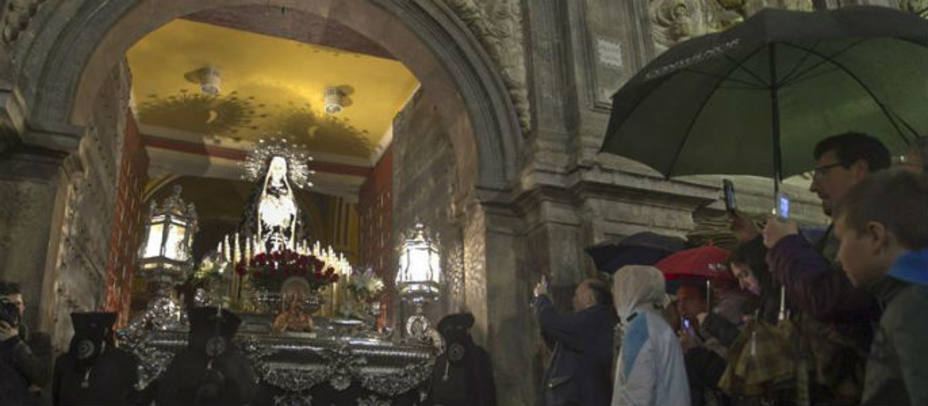 La Hermandad de San Joaquín y de la Virgen de los Dolores de Zaragoza. EFE