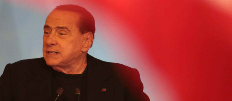 Silvio Berlusconi durante un acto de su partido, Forza Italia, este miércoles en Roma. REUTERS