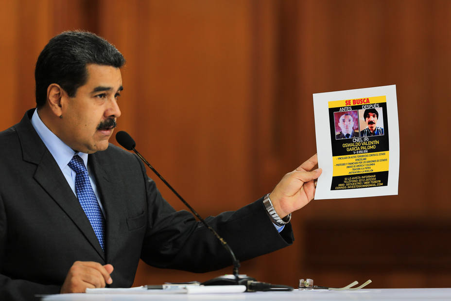 Maduro dice que a autores de atentado en su contra los entrenaron en Colombia