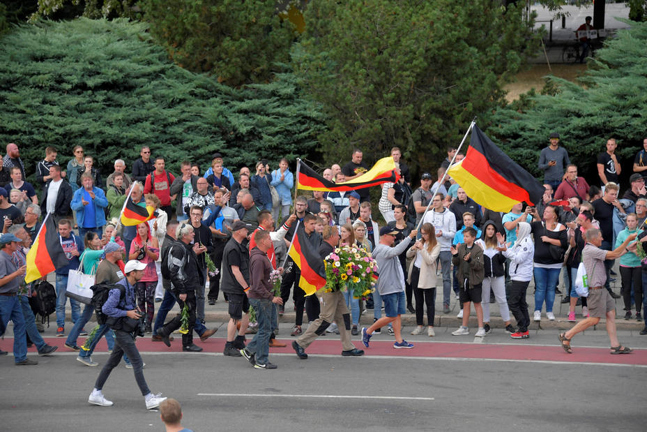 Protestas de ultraderechistas en la ciudad alemana de Chemnitz