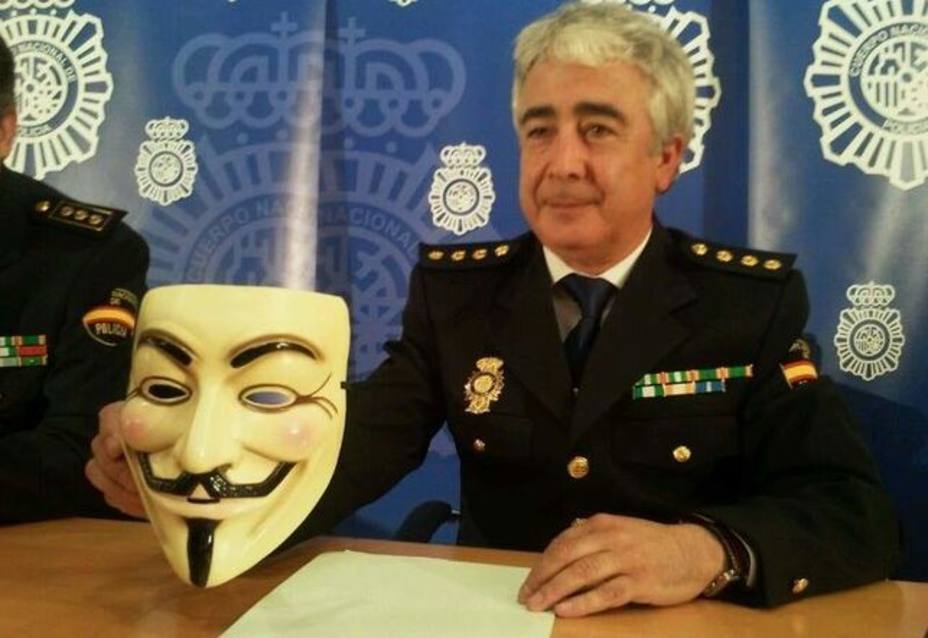 Anonymous amenaza directamente a España con publicar información que afecta al Estado