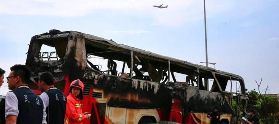 26 muertos en un incendio en autobús turístico en China