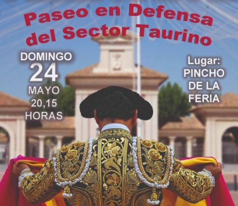 Cartel del Paseo en Defensa del sector taurino en Albacete