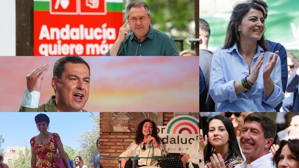 Los partidos políticos de Andalucía afrontan la campaña antes del 19-J: ¿qué promesas marcan sus actos?