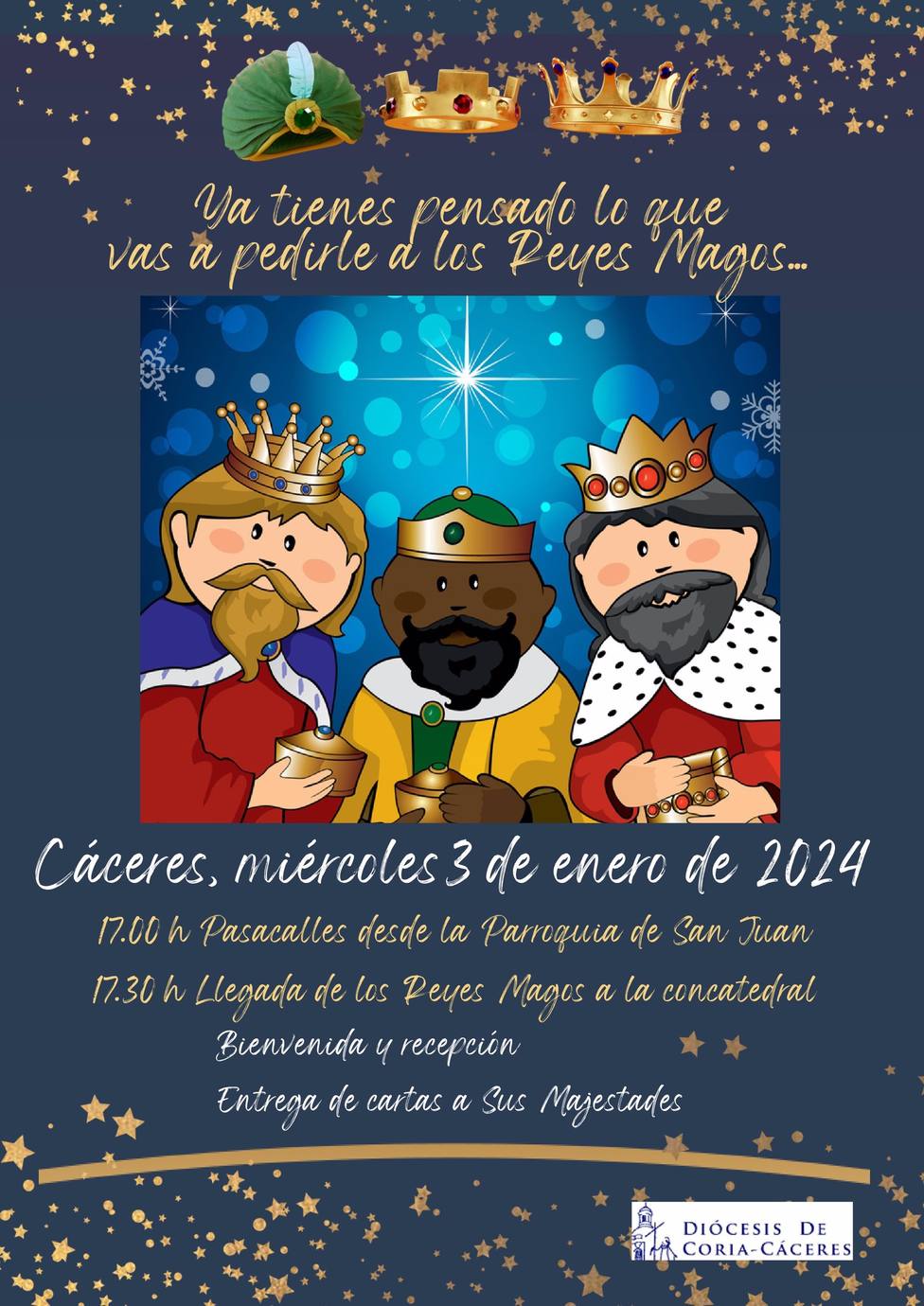 CÃ¡ceres organiza una bienvenida a los Reyes Magos este miÃ©rcoles en la concatedral de Santa MarÃ­a