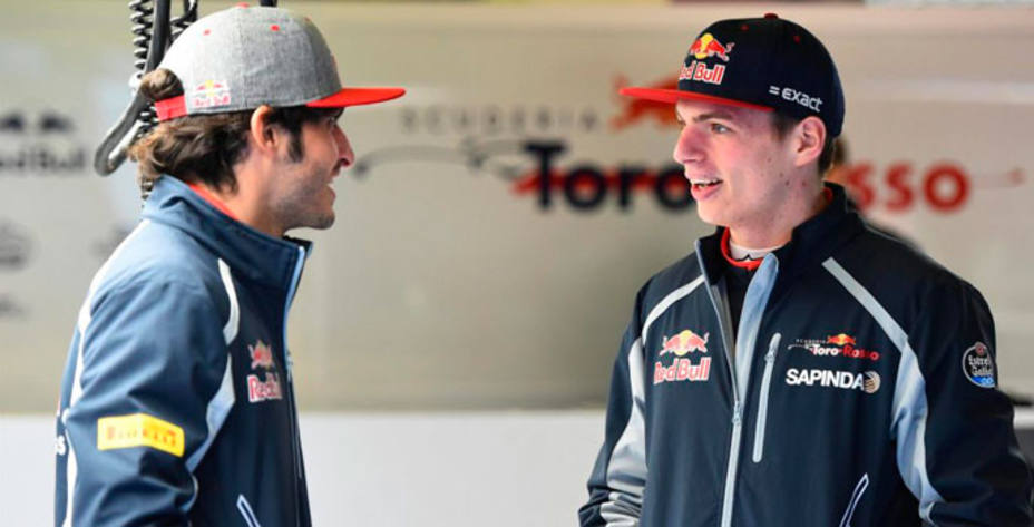 Sainz y Verstappen, durante el pasado GP de Australia. www.formula1.com