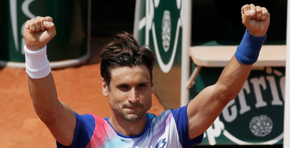David Ferrer celebra su pase a los octavos de final de Roland Garros. Reuters.