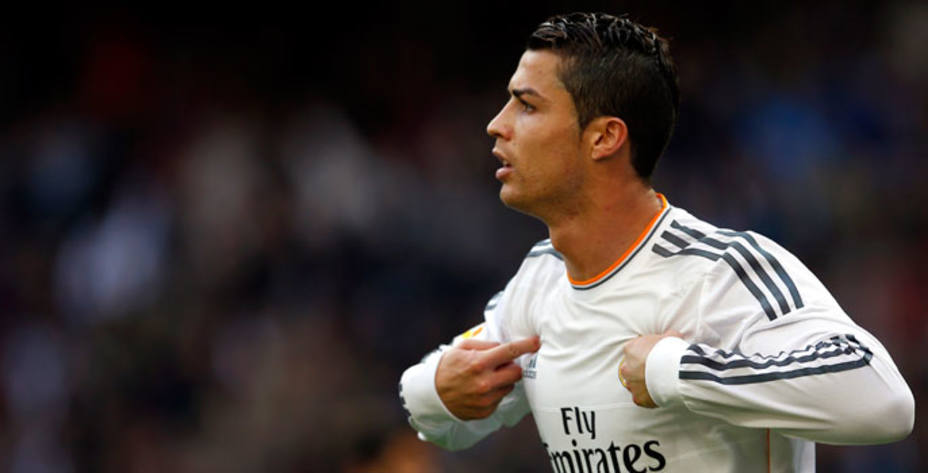Cristiano celebra uno de sus goles esta temporada. Reuters