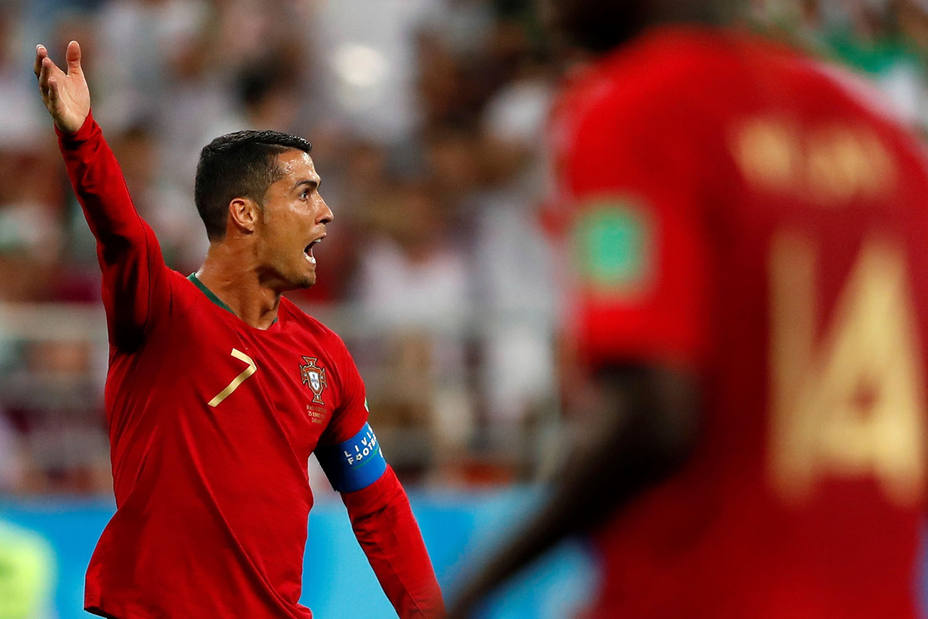 Cristiano Ronaldo en el partido Portugal - Irán