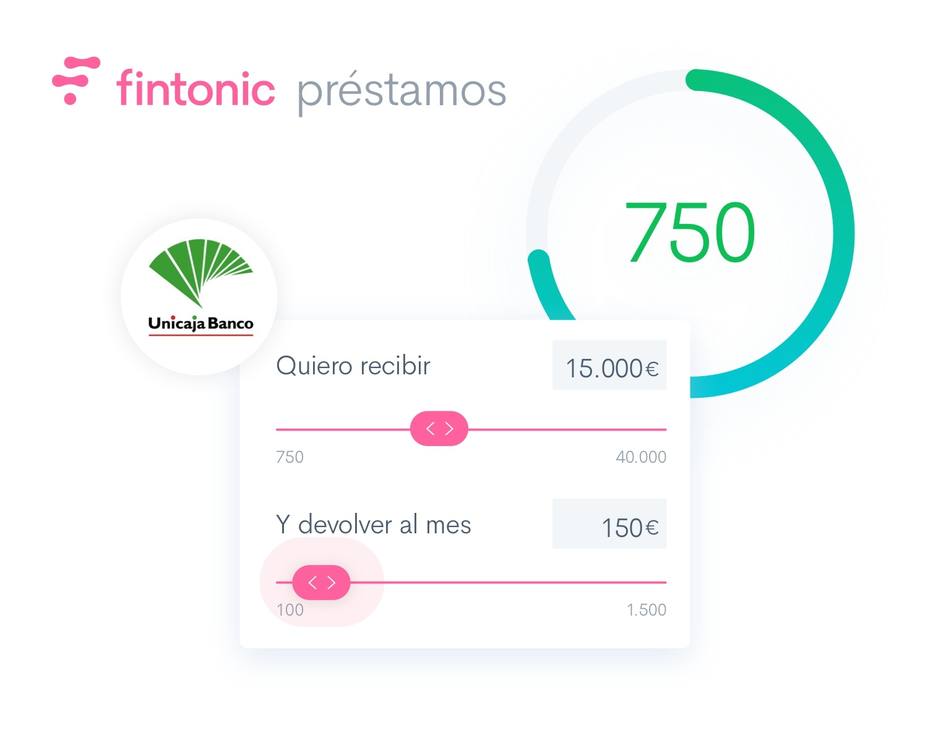 Unicaja Banco se incorpora a la plataforma de préstamos al consumo de Fintonic