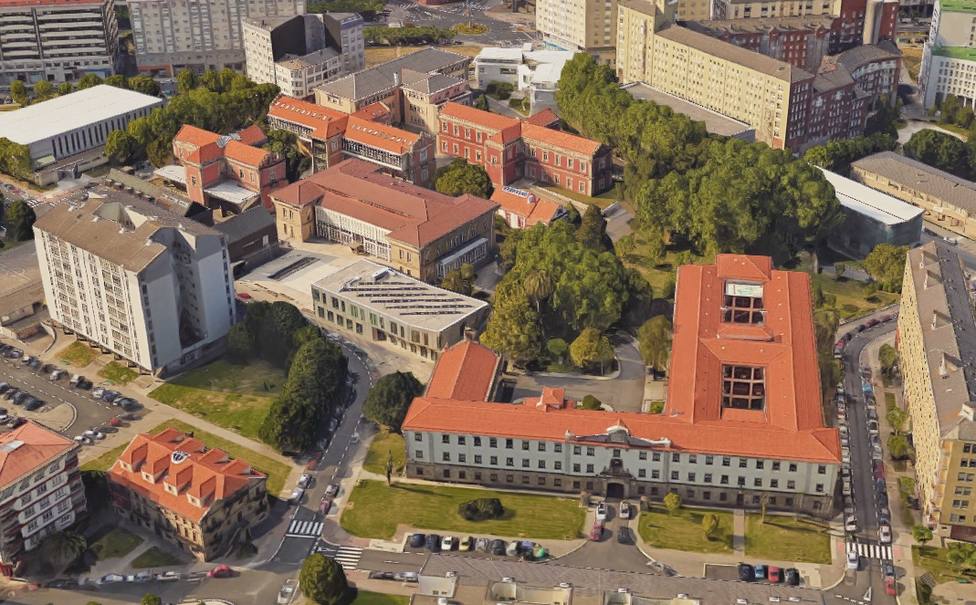 Vista aérea del Campus de Ferrol