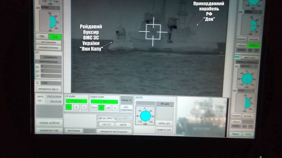 Rusia cierra el paso al mar de Azov tras un incidente con buques de guerra ucranianos