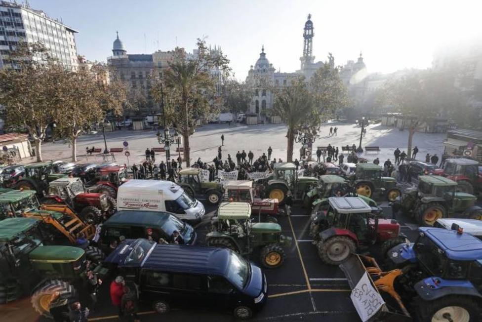 La tractorada inundará las calles de Valencia este viernes