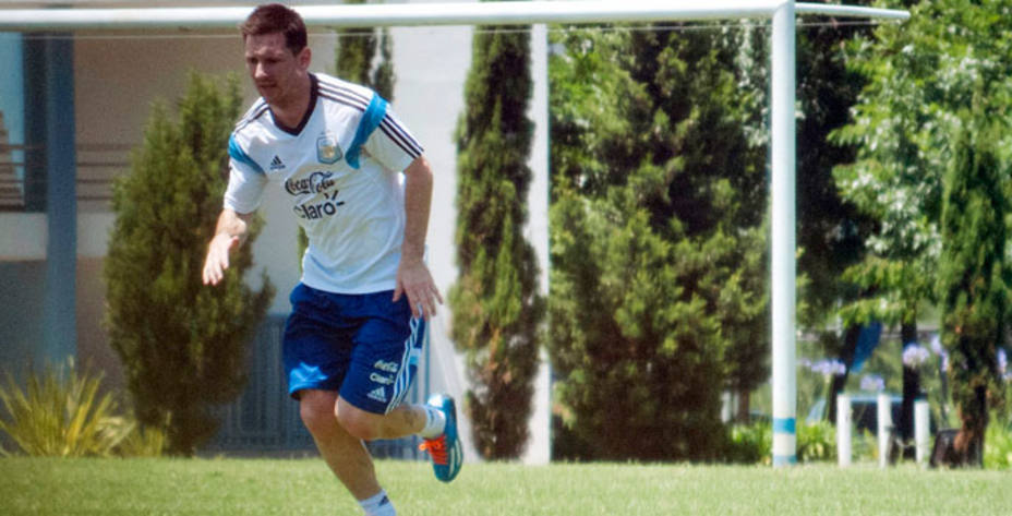 Messi trabaja en Buenos Aires para recuperarse de la lesión. Reuters.