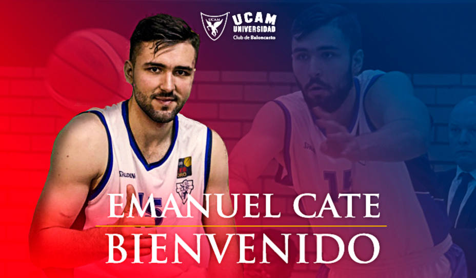 UCAM Murcia CB incorpora al pívot rumano Emanuel Cate para las dos próximas temporadas